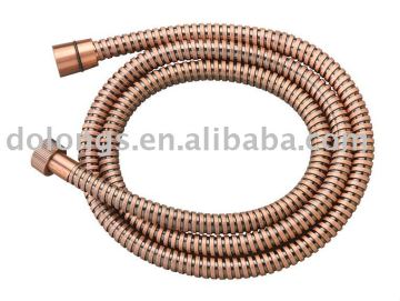 red bronzeshower hose/flexible hose ACS approved / according to TUV
