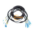 Cable de puente para exteriores de fibra de TPU blindado 6F LC-SC SM