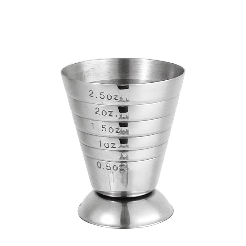 Mesures du bar de 2,5 oz à double tasse de mesure du vin Jigger