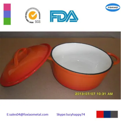 cast iron enamel mini pot/mini cast iron casserole 