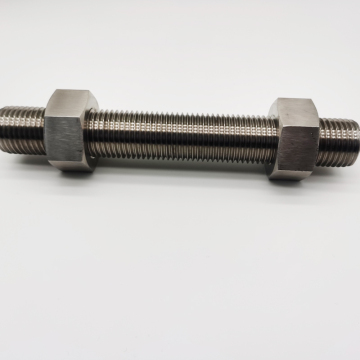 Industrial Grade Hex Nut and Threaded Stud Assembly
