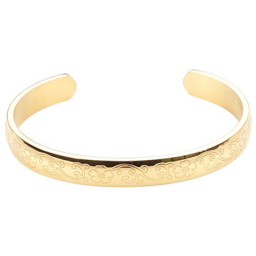 Stainless Steel Fashion Jewelry Bracelets for Ladies - Adjustable Cuff Bangles