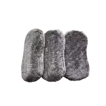 Twisted Loop Microfiber Car Wash Pad with Dense Foam for Detailing