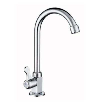 Orange hose pull out deck mount kitchen faucet
