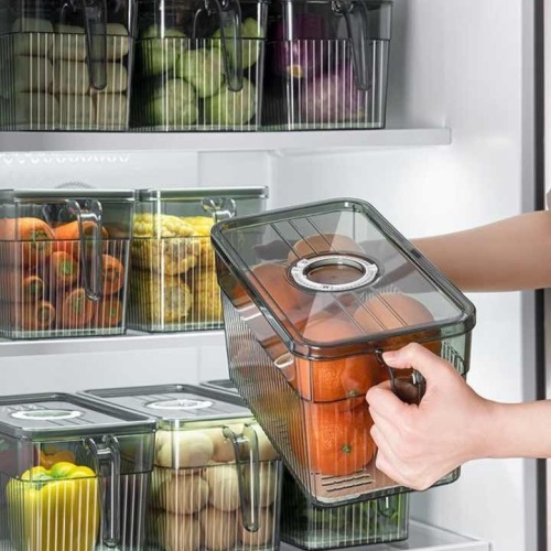 Transparent Vegetable Fruit kitchen refrigerator storage box