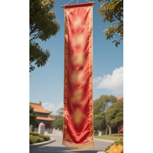 Polyester silk banner design