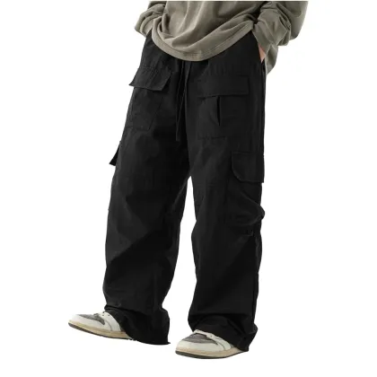 Customized Men's Loose Nylon Cargo Pants