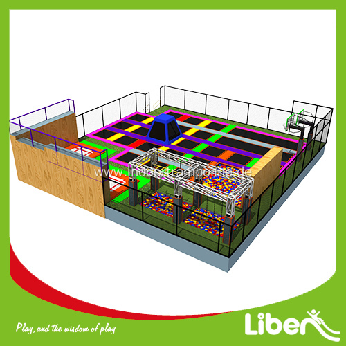large indoor trampoline park for kids