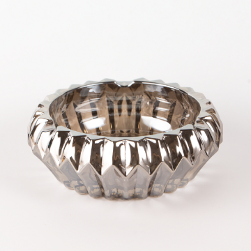 Factory Supply Promotional Electroplated Custom Color Glass Ashtrays