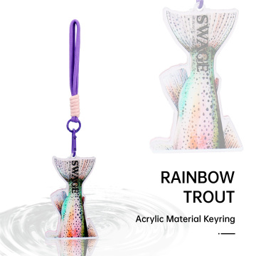 SWAGE尾扇系列钥匙圈挂件-虹鳟鱼造型