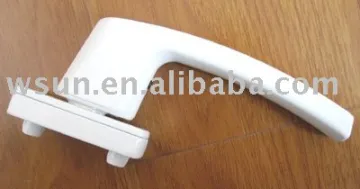 German chain lock handle with round zinc base