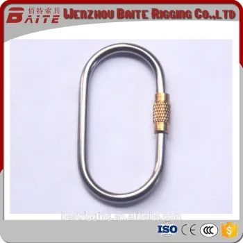 BAITE 3mm High quality steel oval quick link for setting up eight ring rappel