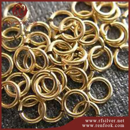 Hot sale gold jewelry findings 9k gold jump ring