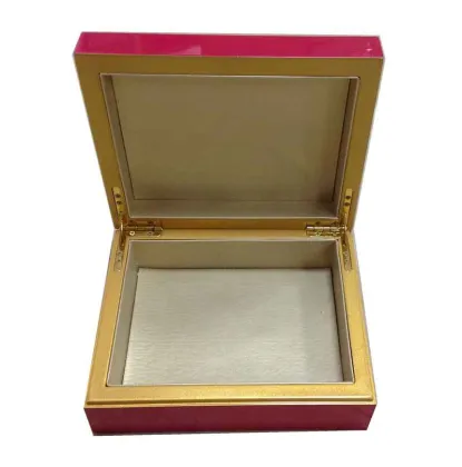Luxury Red Glossy Wooden Dates Package Box