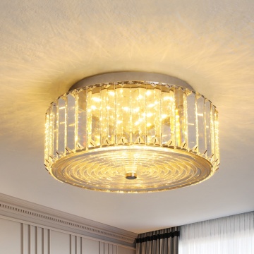 Lampada a soffitto in cristallo a tre colori per hotel e ville