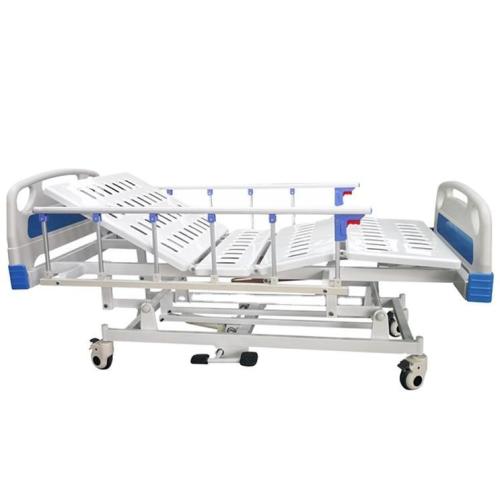 Folding Hospital Bed With Manual Adjustable Backrest