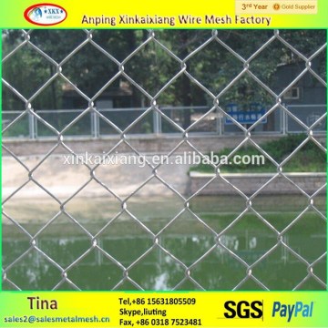 Expended hot-dip or electro galvanized chain link fence (factory)