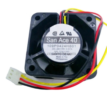 24V 0,07A 4020 Mini DC Kipas Pendingin Aksial 109P0424H601