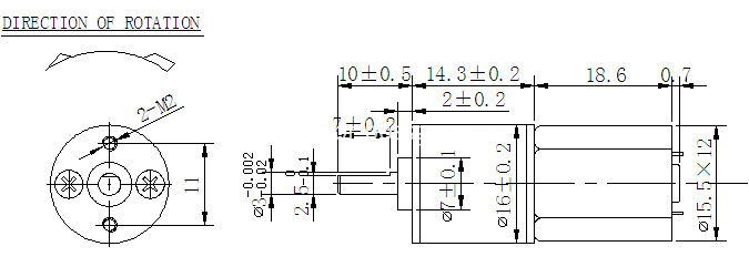 tiny geared motor