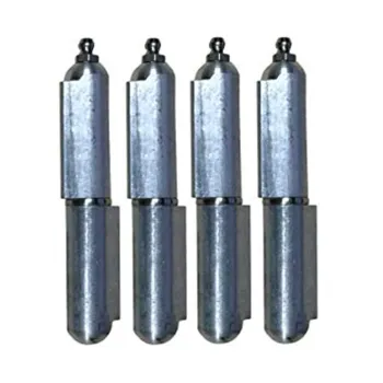 Adjustable Weld-On Steel Hinge with Brass Bushing and Steel Pin