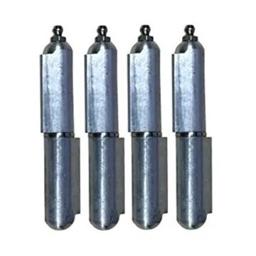 Adjustable Weld-On Steel Hinge with Brass Bushing and Steel Pin