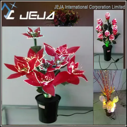 Fibre Optic White Lilies 50cm, fiber optic flower