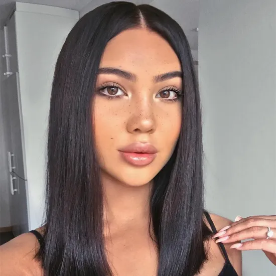 26 Inch Cheap Straight 100% Human Raw Virgin Indian Hair 3 Bundles With Lace Closure