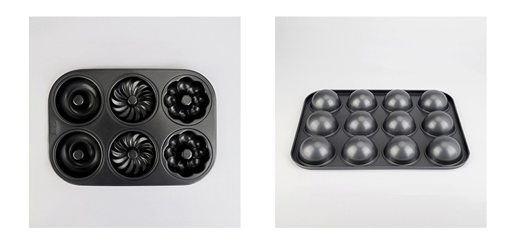 carbon steel doughnut & muffin pan001