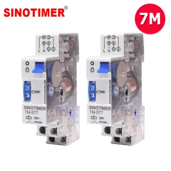 Factory Price 18mm Single Module DIN Rail Staircase Timer Switch - 7 Minute Interval for Lighting Controls