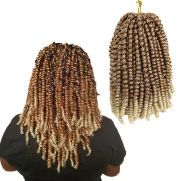 wholesale spring twist hair crochet synthetic braiding hair extension 8 inch spring twist hair weft