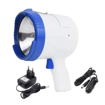 5V Halogen/LED Rechargeable Hand Spotlight: Battery Operated Lighting and Circuitry Design