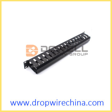 1U Metal Cable Management with 16 slots