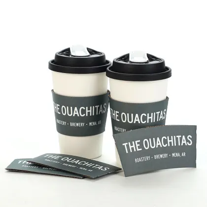 Factory supply cup printing brown paper cup sleeve