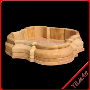 Garden stone fountain pool