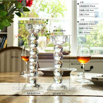 2016 Wholesale crystal candle holder for gifts