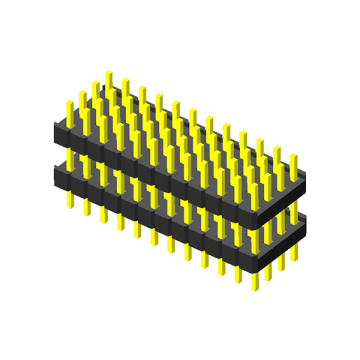 Cabeçalho de pino de 2,0 mm Quatro linhas de 180 graus de linhas