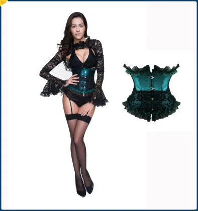 Wholesale Satin Spinning Brocade Waist Cincher Corsets