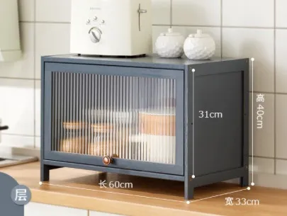 Bamboo Microwave Oven Rack: Multi-Function Kitchen Organizer Shelf