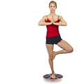 OEM Round Curvy Curvy Yoga Wobble Wood Balance Board