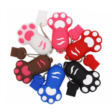 Novelty cat foot shape usb 2.0 flash drive
