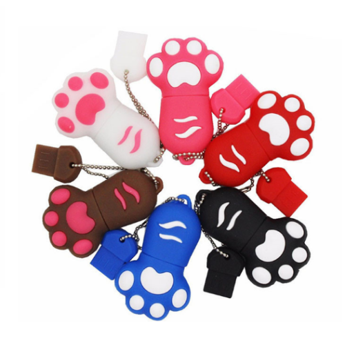 Novelty cat foot shape usb 2.0 flash drive