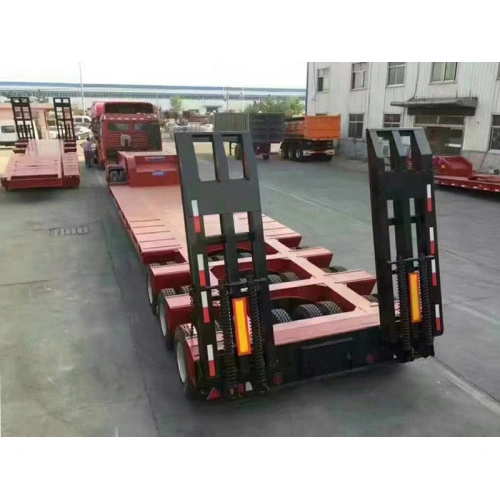 Chine Machines de construction Semi-remorque plateau 3 essieux