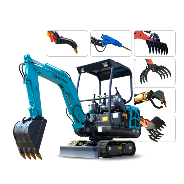 Micro Mini Digger Diesel Excavator with Attachment