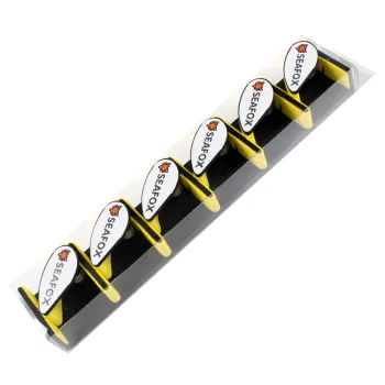 8-Hole Fishing Rod Display Rack - Pole Holder for Trade Shows