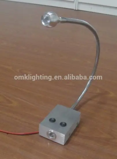 silver goose neck bedding wall light reading washer light