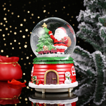 Scatola di musica da neve di Crystal Ball personalizzabile di Babbo Natale: un regalo di Natale unico per studenti e amanti della musica