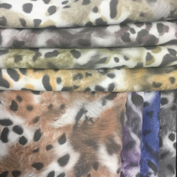 Wholesale patrón de leopardo PU de cuero sintético