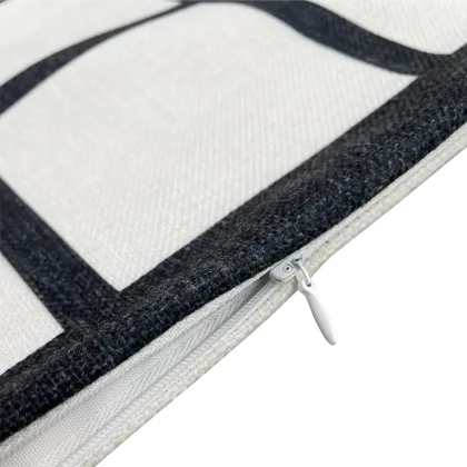 Wholesale White Blank 9 Panel Linen Sublimation Pillow Case