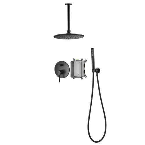 Brushed Nickel Ceiling Rainfall Shower System Brass