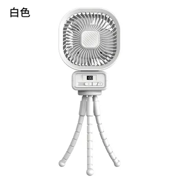 Cross-Border 2024: Multi-Functional Octopus Fan - Large Capacity, Desktop Camping Stroller, and 6-inch Shaking Head Fan